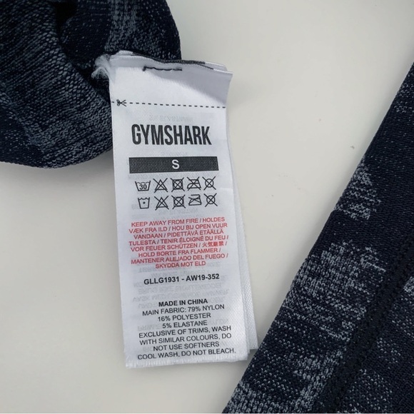 Gymshark Adapt Seamless High Rise Leggings Small Black Camo - Picture 7 of 8